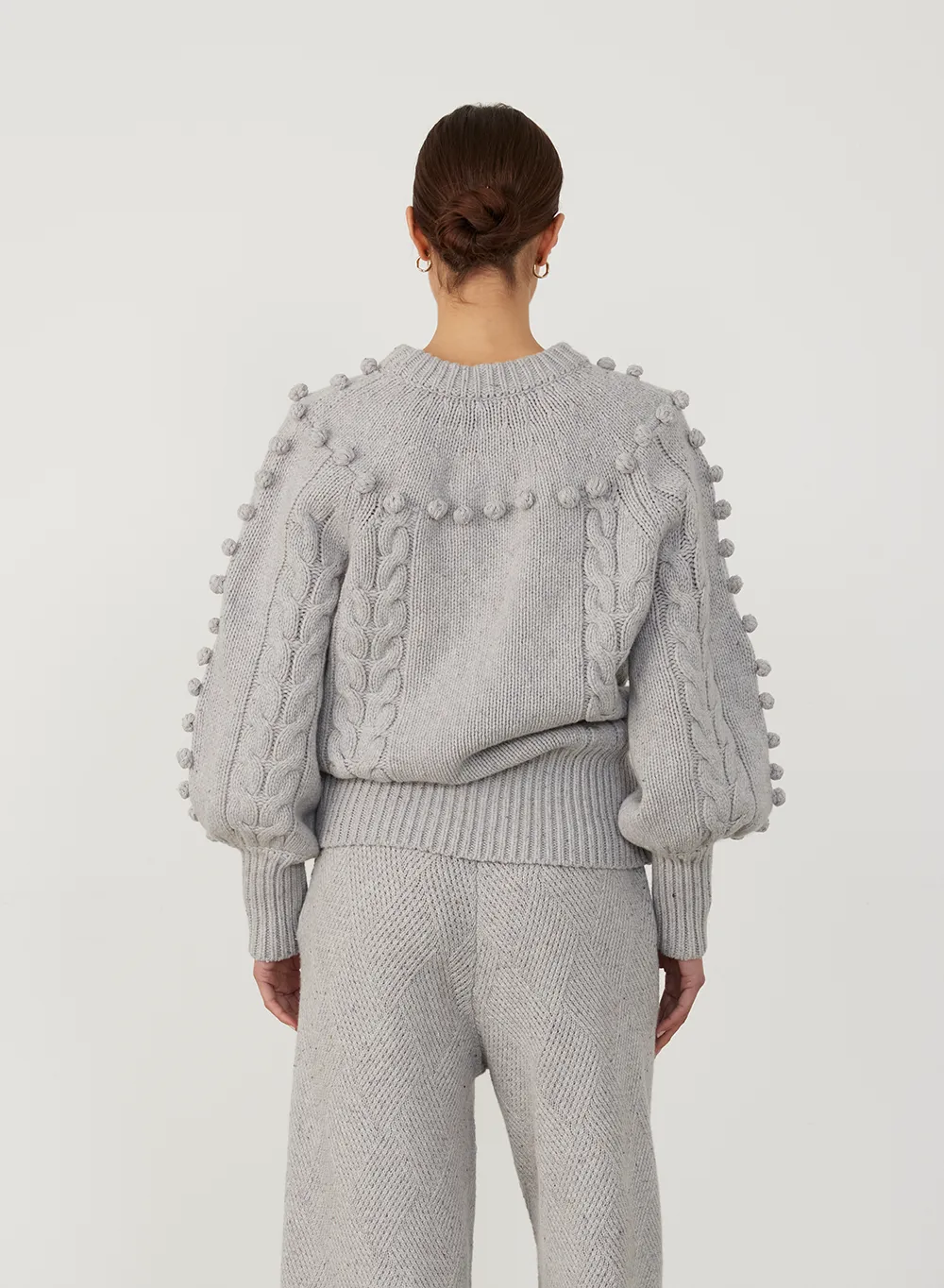 Olivia Wool Knit | Grey Dot Marle