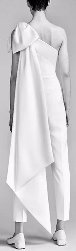One-Shoulder Bow Jumpsuit