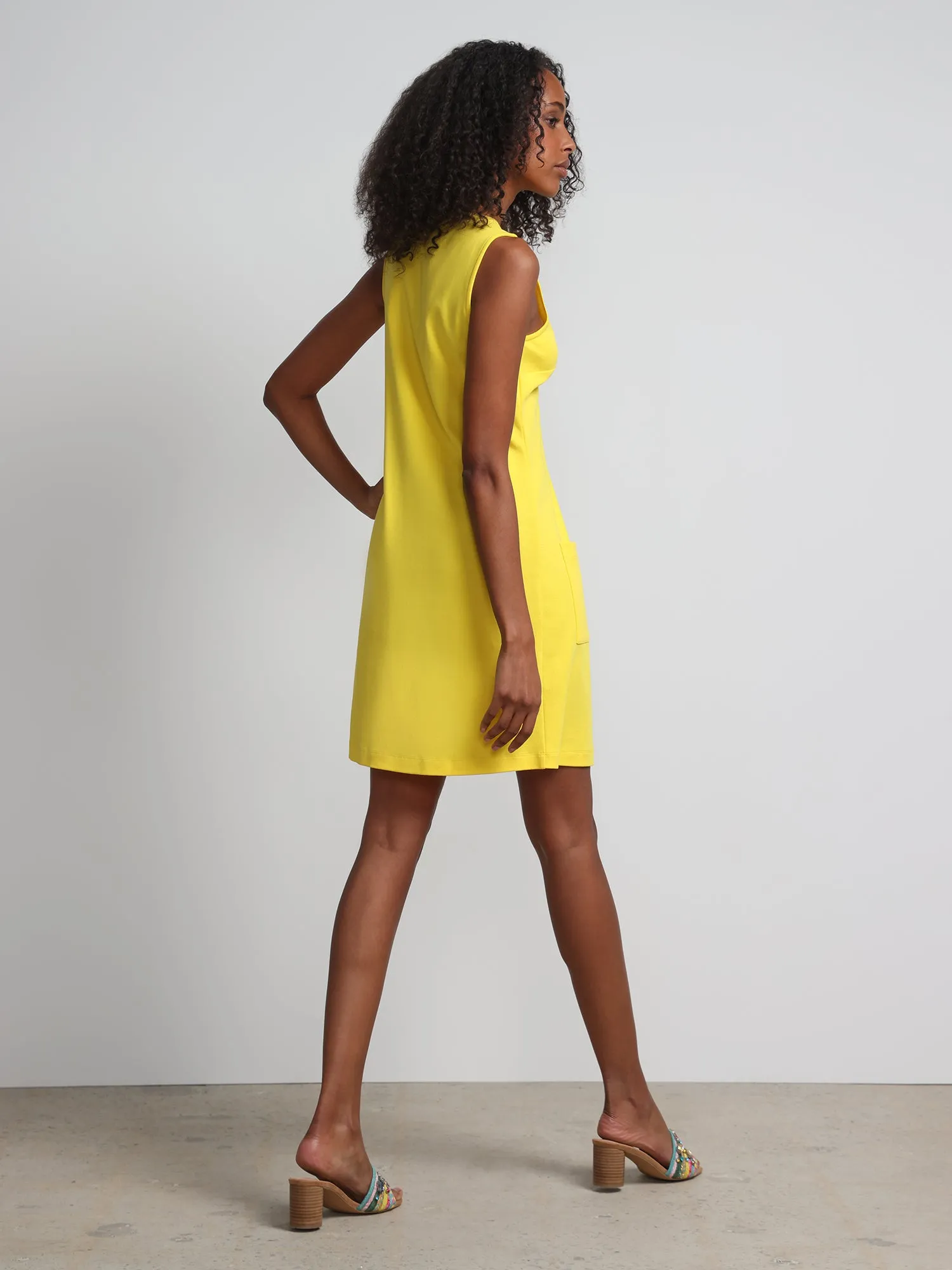 Patch-Pocket Shift Dress - City Knits
