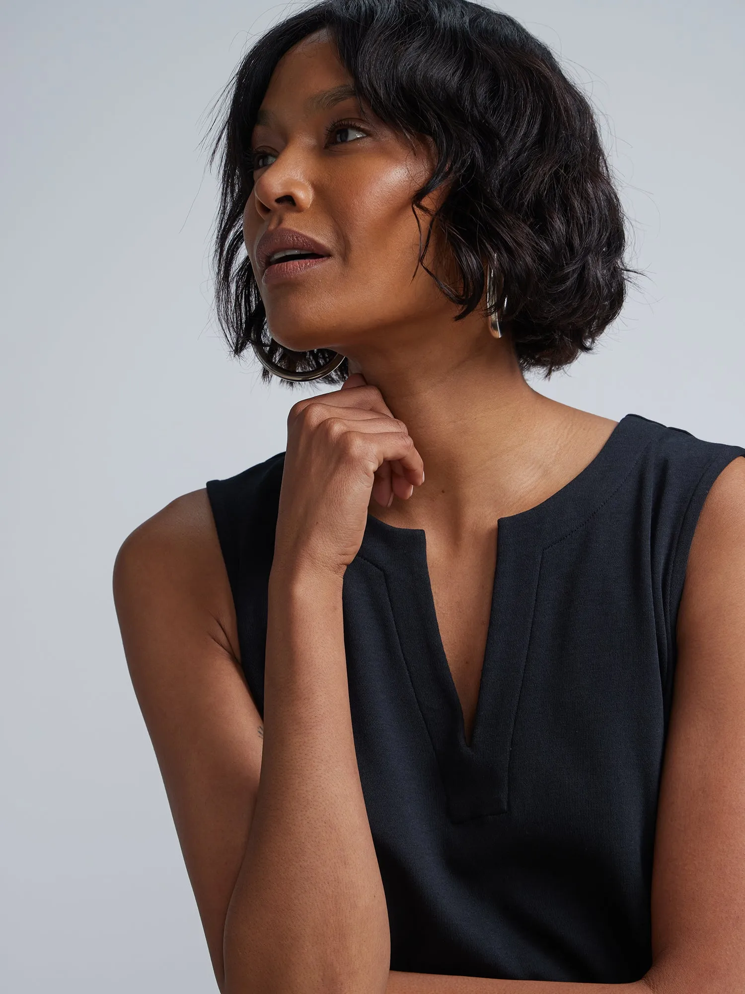 Patch-Pocket Shift Dress - City Knits