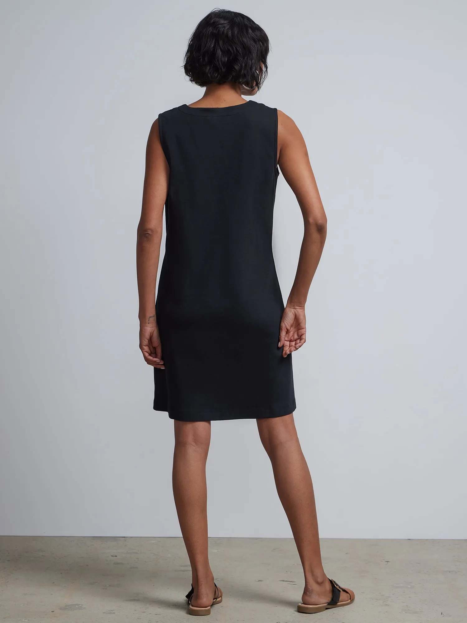 Patch-Pocket Shift Dress - City Knits