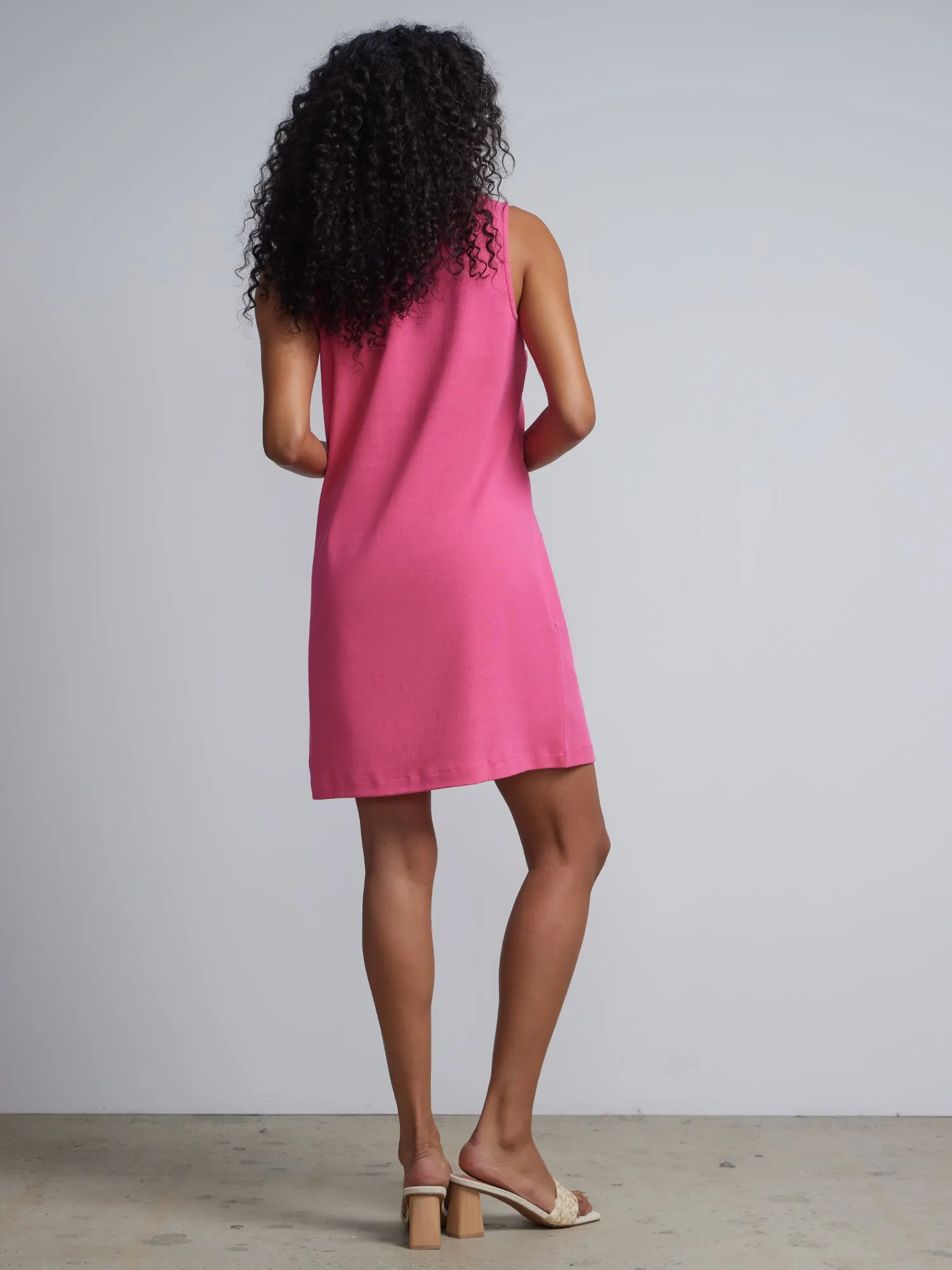 Patch-Pocket Shift Dress - City Knits