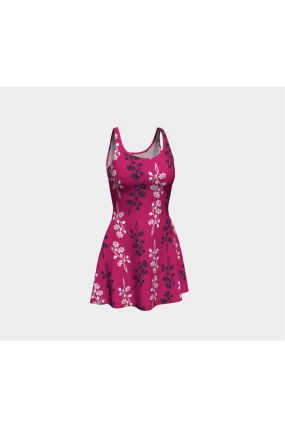 Pink Floral Dream Flare Dress