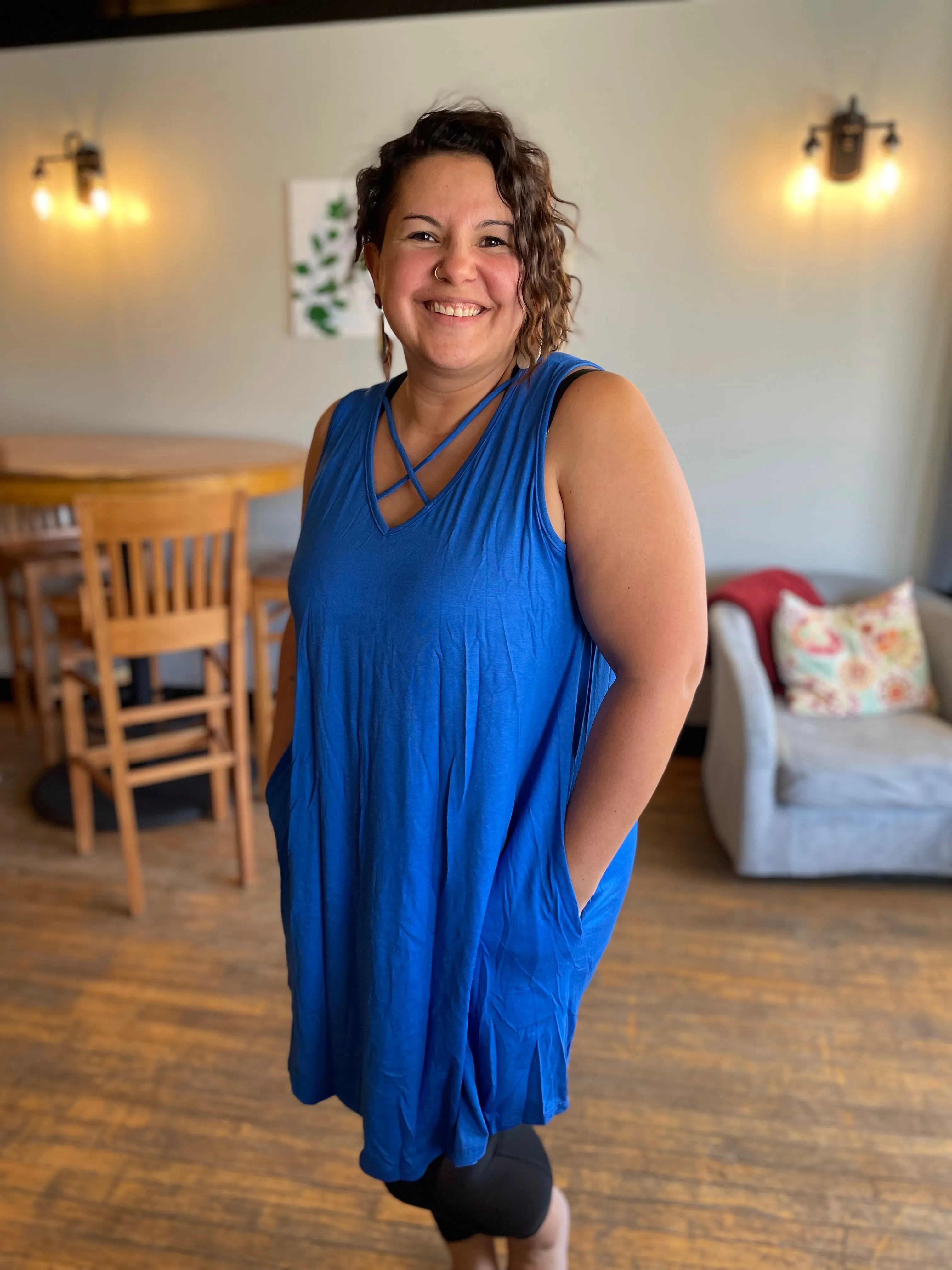 Plus Size- Jersey Knit Dress