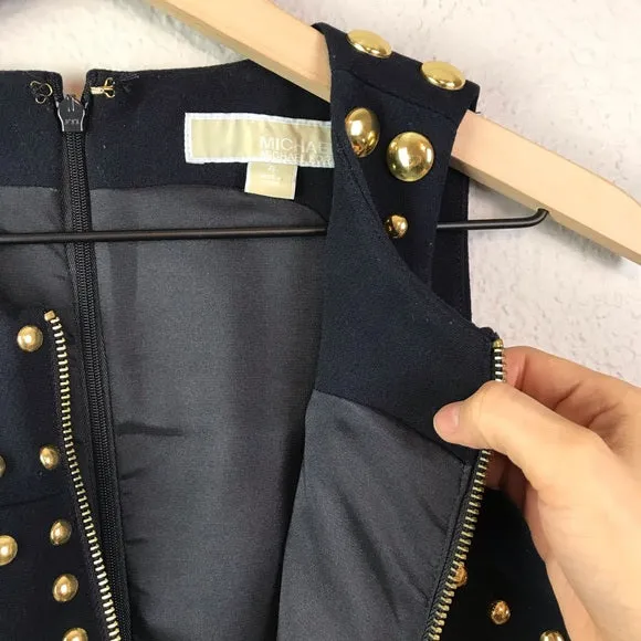 Ponte Knit Studded Dress