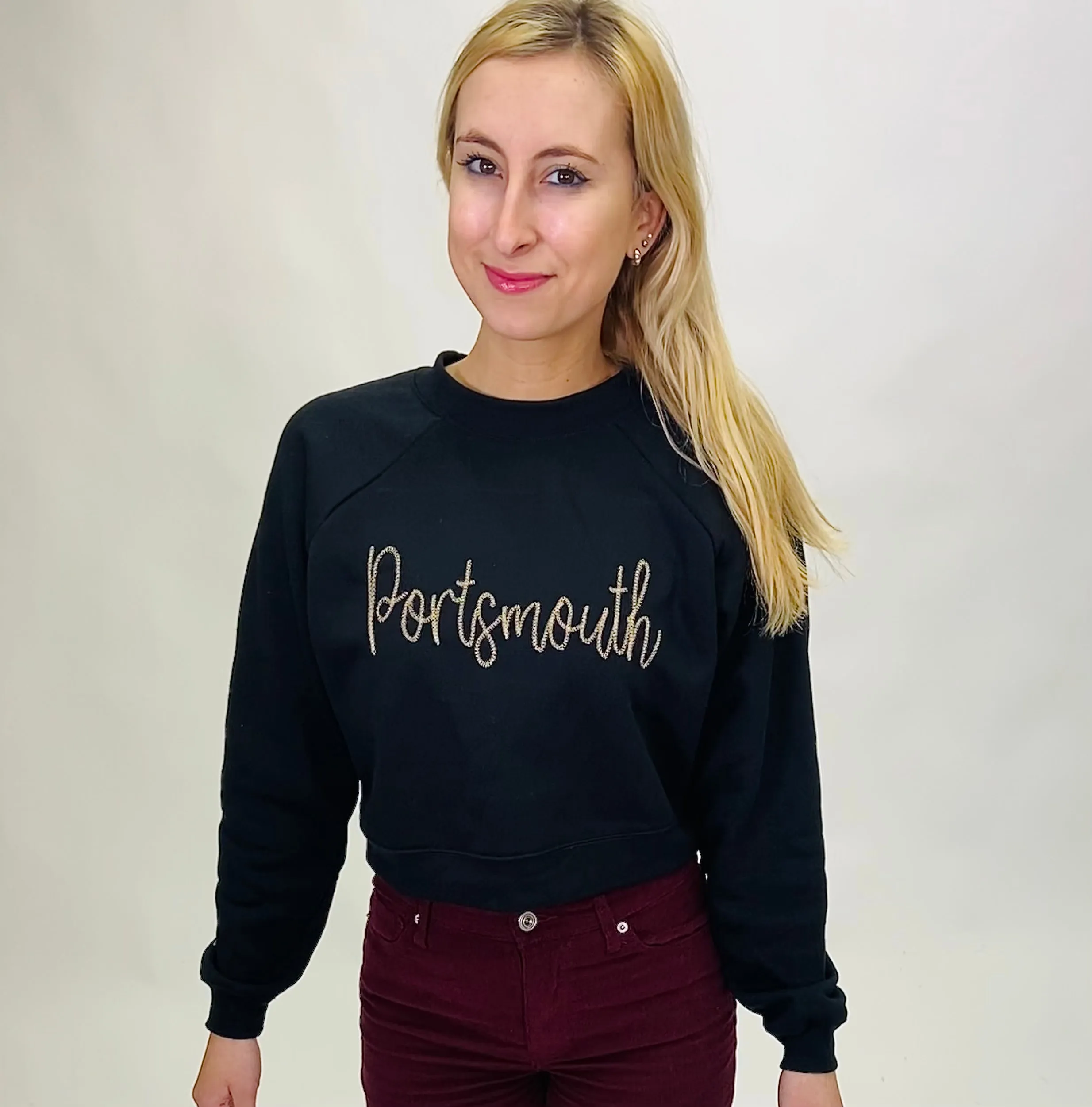 Portsmouth B&C Crewneck Sweater Black