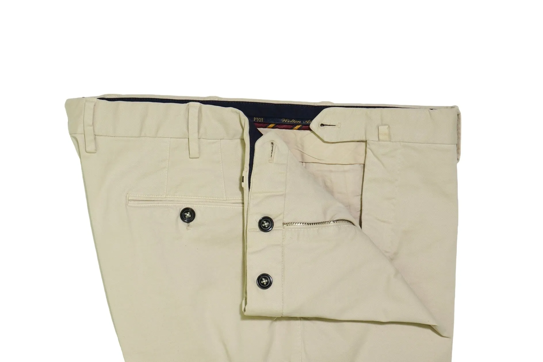PT01 - Beige Mid-Rise Cotton Chinos 54