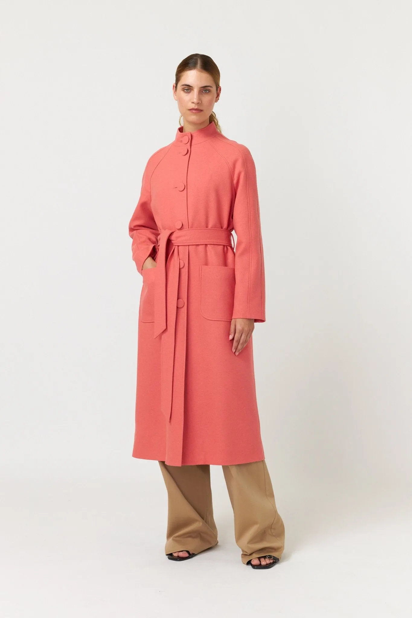 Quincy Coat | Coral