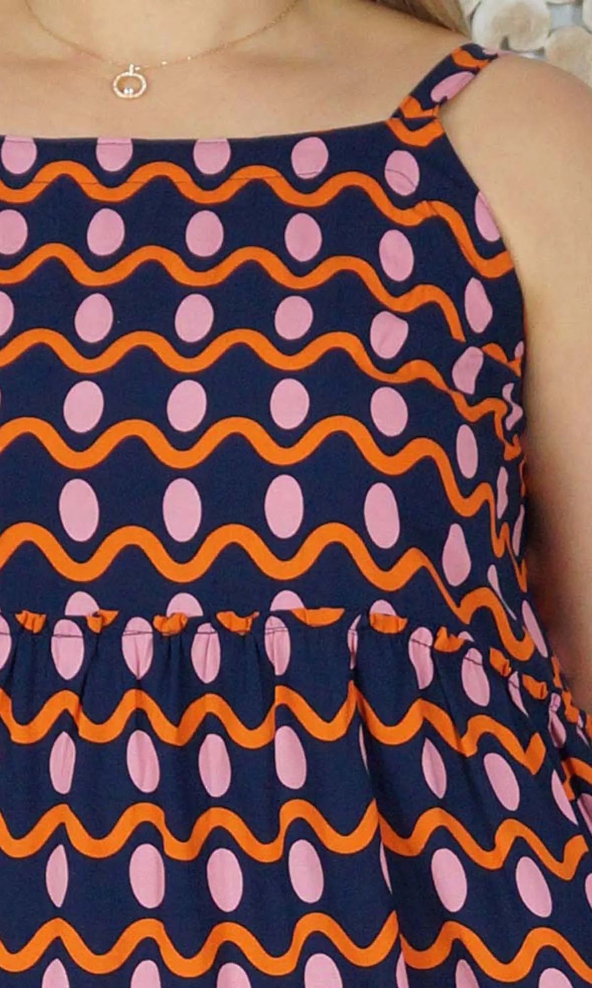Rayon Dress Twiggy Waves, More Colours