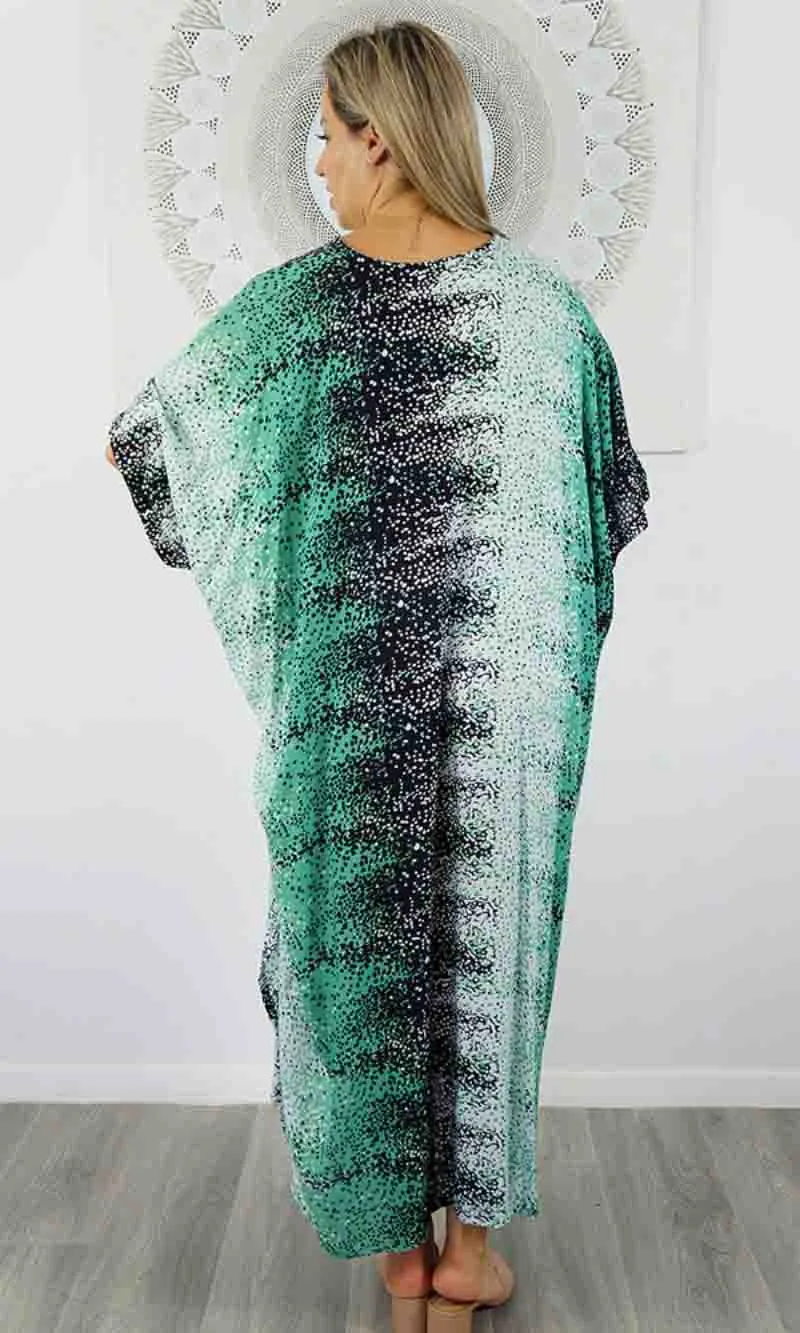 Rayon Kaftan Long Snow, More Colours