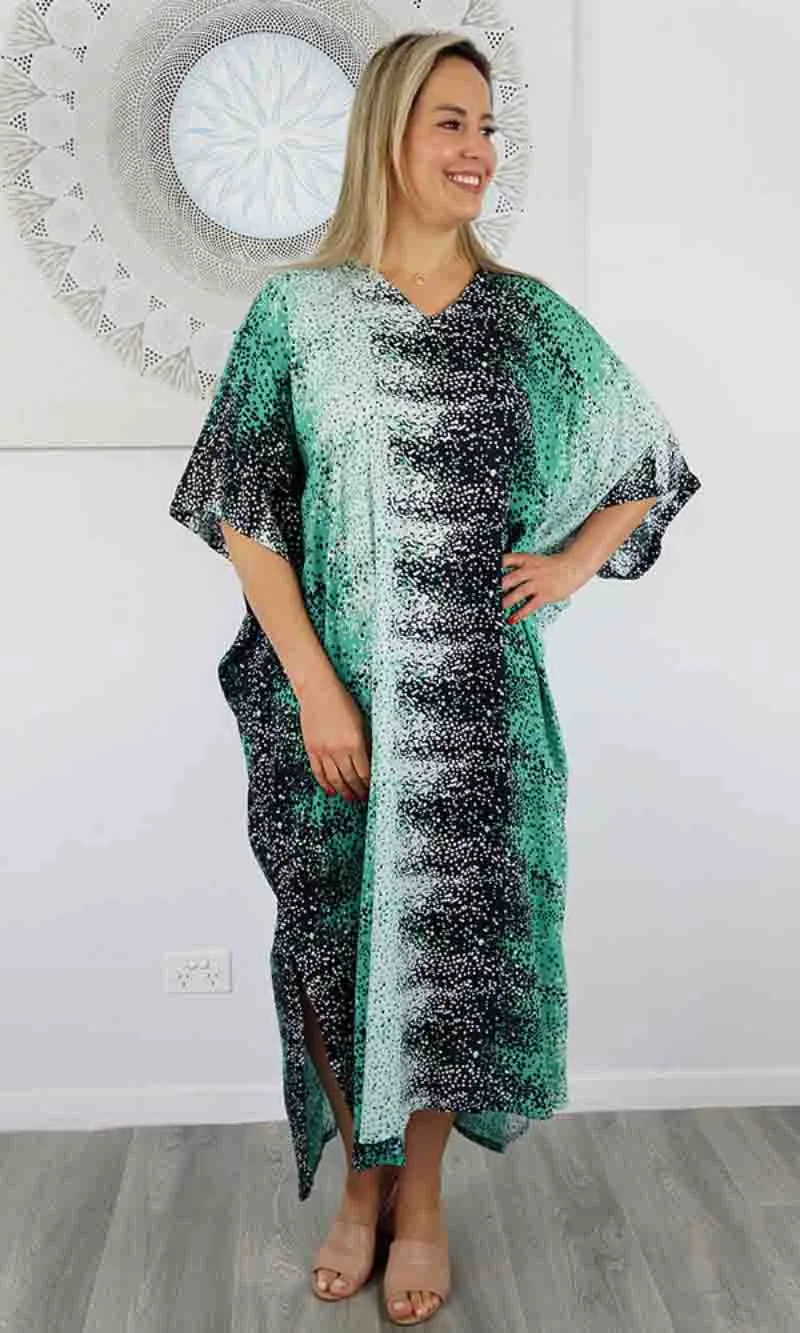 Rayon Kaftan Long Snow, More Colours