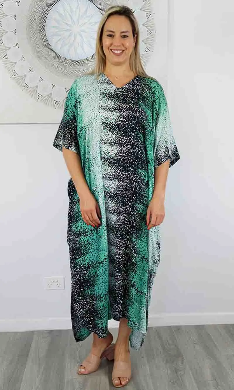 Rayon Kaftan Long Snow, More Colours