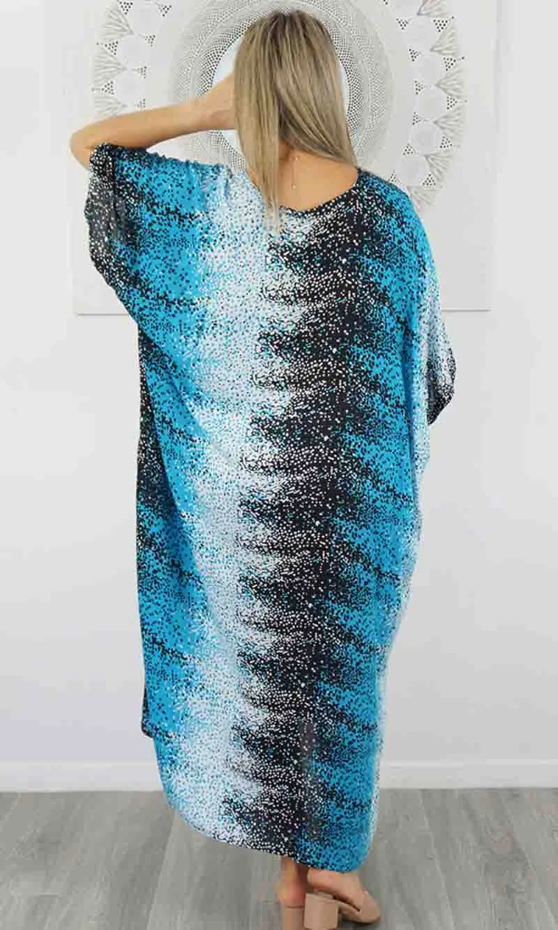 Rayon Kaftan Long Snow, More Colours