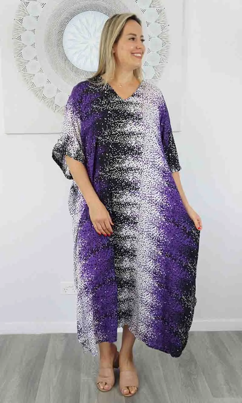 Rayon Kaftan Long Snow, More Colours
