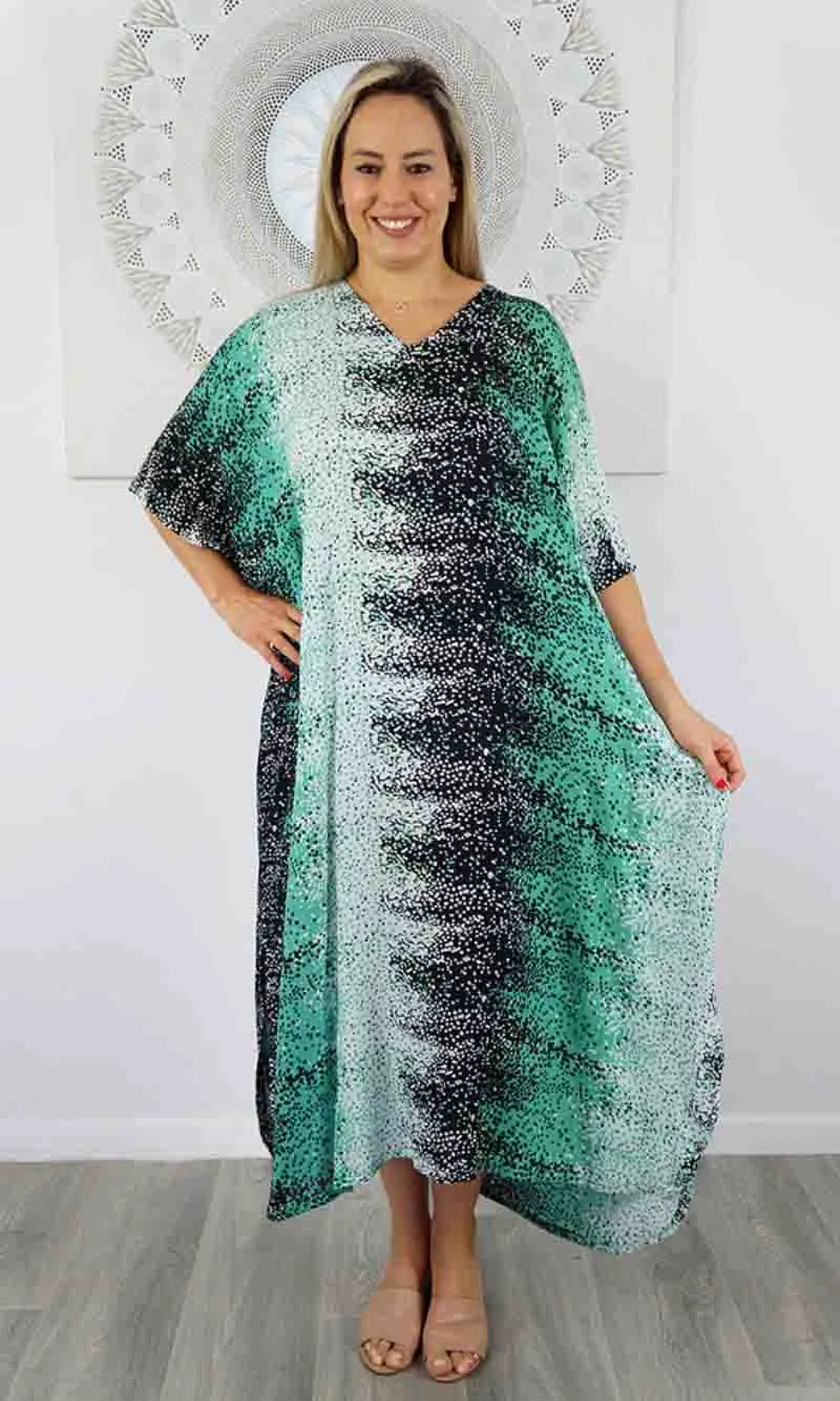 Rayon Kaftan Long Snow, More Colours