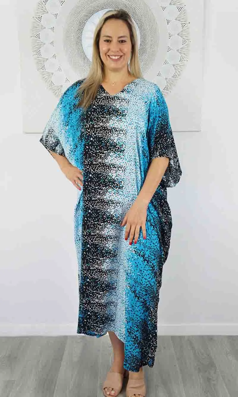 Rayon Kaftan Long Snow, More Colours