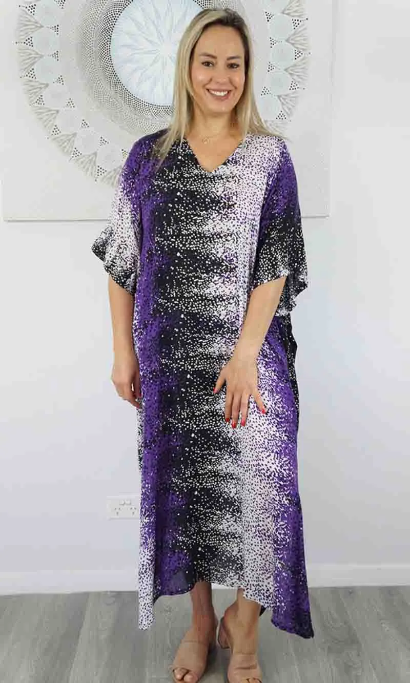 Rayon Kaftan Long Snow, More Colours