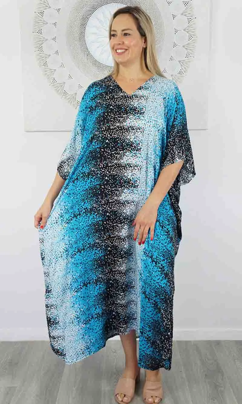 Rayon Kaftan Long Snow, More Colours