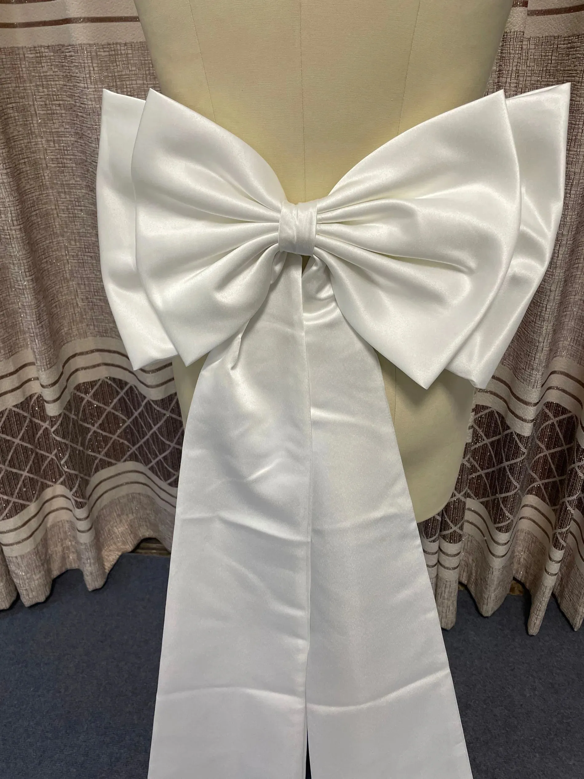Removable Satin Wedding Dress Bow