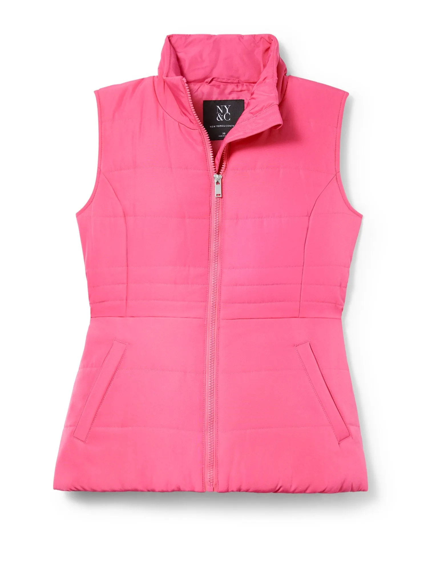 Seamed Puffer Vest
