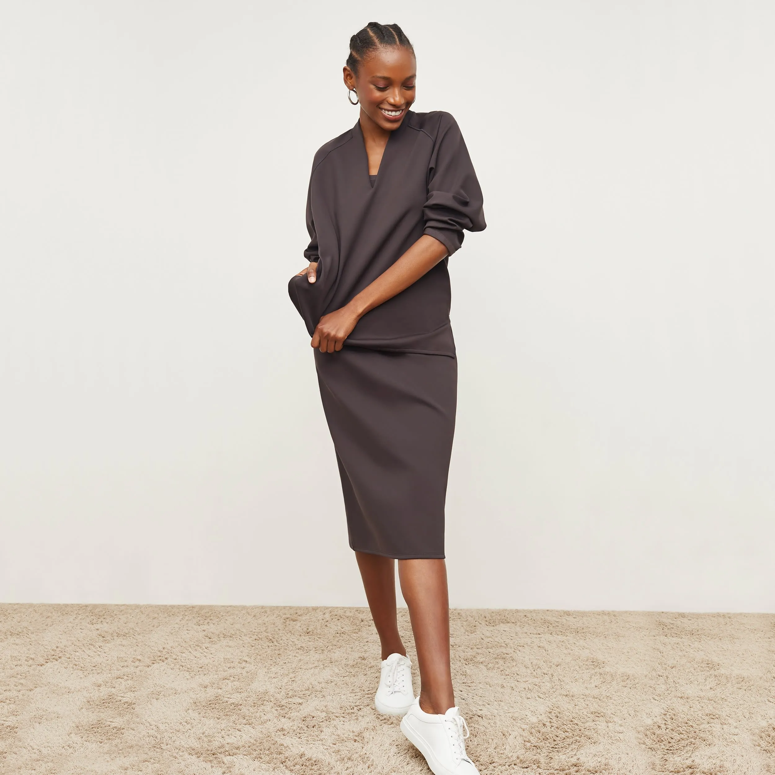 Shawn Sweatshirt - Light Scuba :: Haze