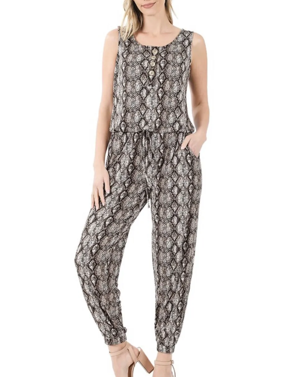 Snake Skin Jumpsuit