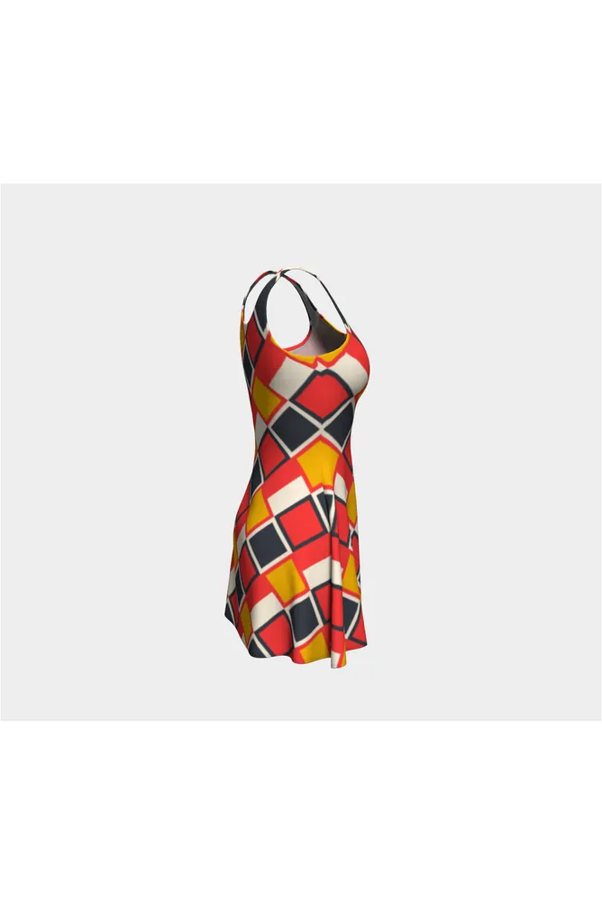 Southwest Weave Flare Dress