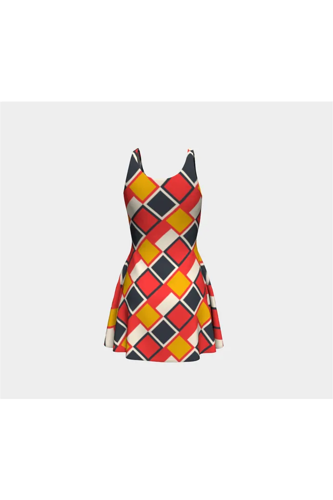 Southwest Weave Flare Dress