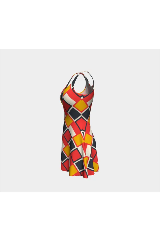 Southwest Weave Flare Dress