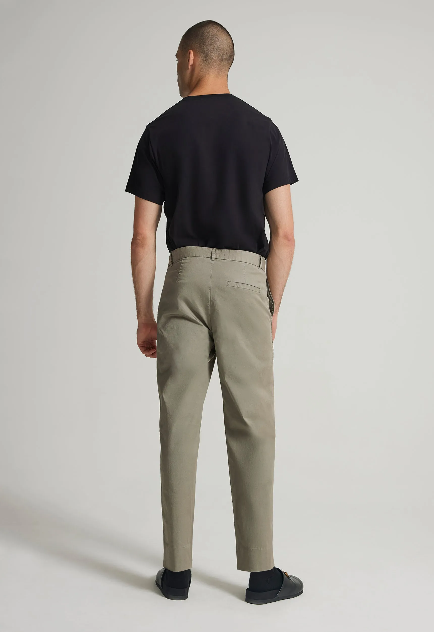 Theo Cotton Twill Pant - Shrub