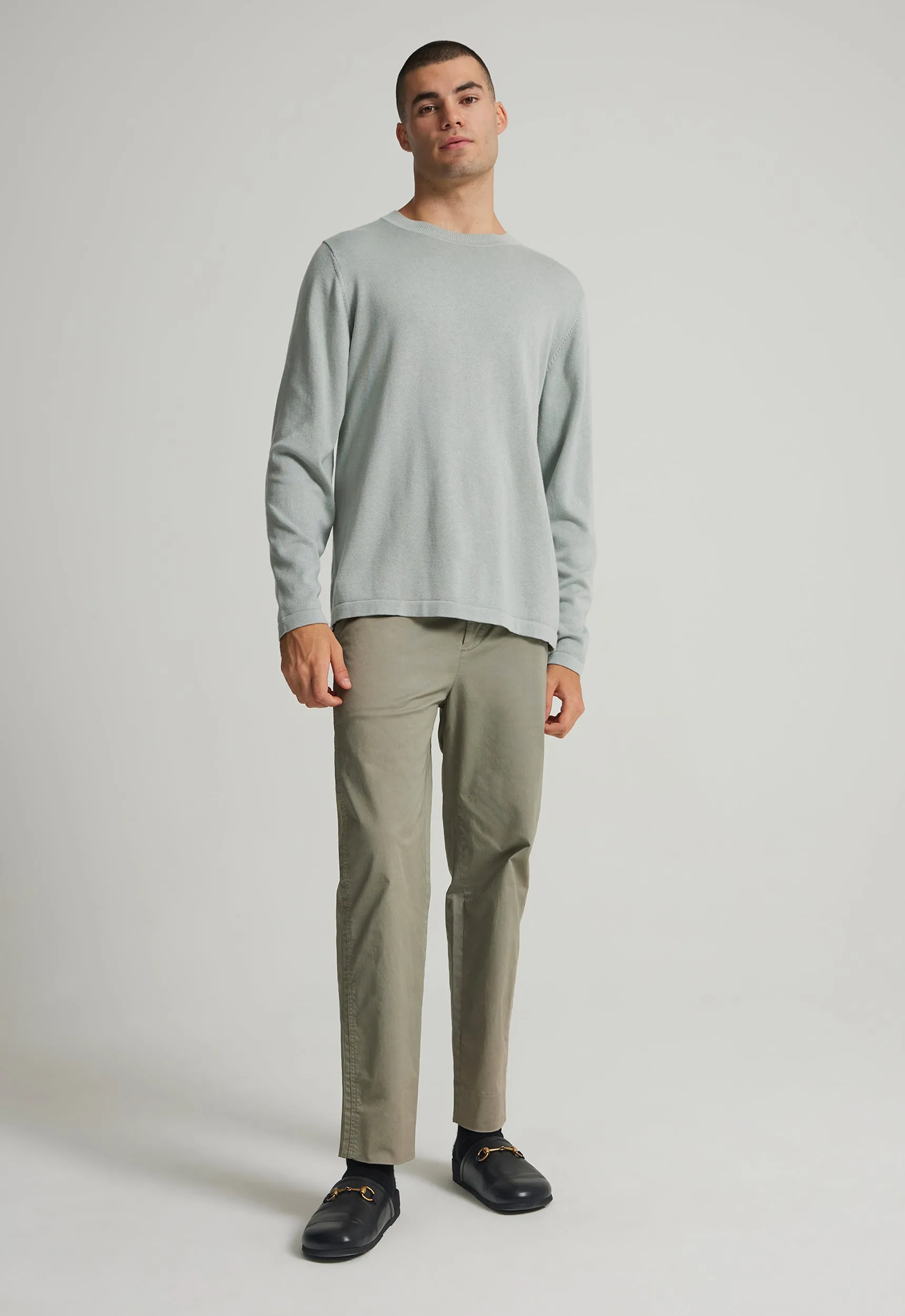 Theo Cotton Twill Pant - Shrub