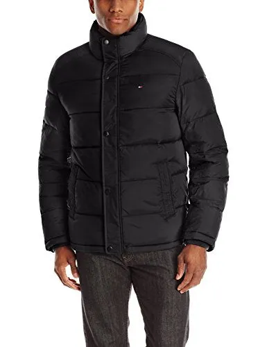 Tommy Hilfiger Men's Classic Puffer Jacket, Black, Large