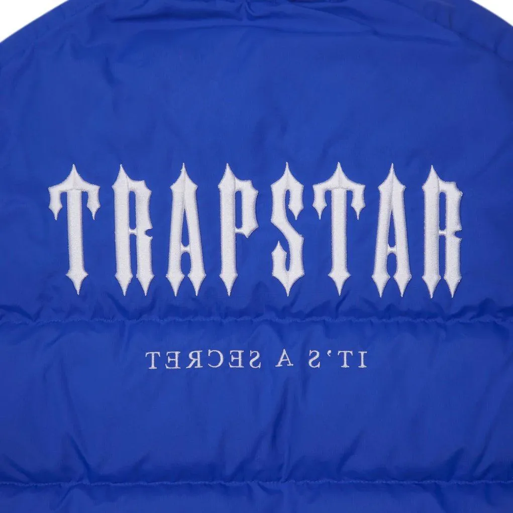 Trapstar Decoded Hooded Puffer Jacket 2.0 - Blue