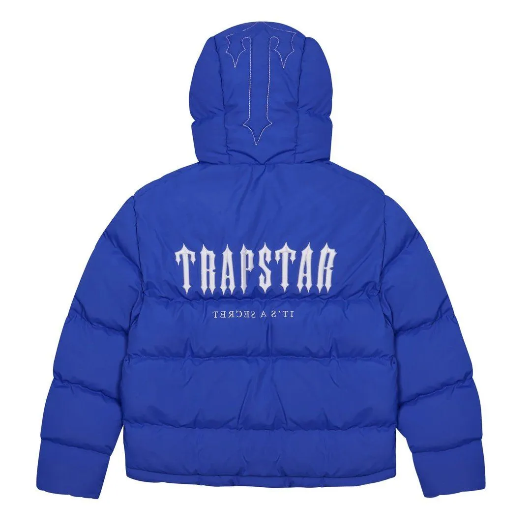 Trapstar Decoded Hooded Puffer Jacket 2.0 - Blue