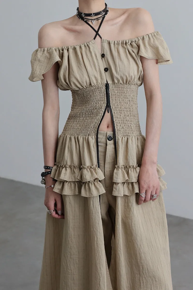 Two-Way Long-Tail Dress with Sophisticated Silhouette