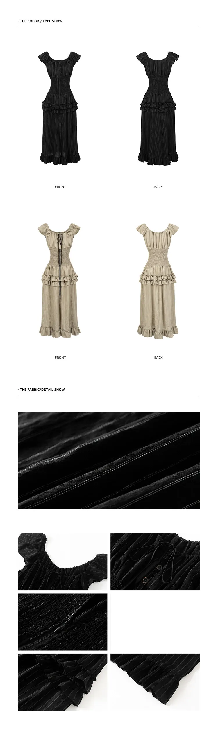 Two-Way Long-Tail Dress with Sophisticated Silhouette
