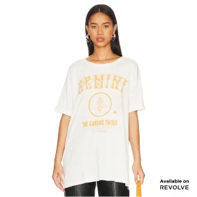 Vintage Gemini - Color - Oversized Tee - White