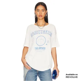 Vintage Sagittarious - Color - Oversized Tee - White