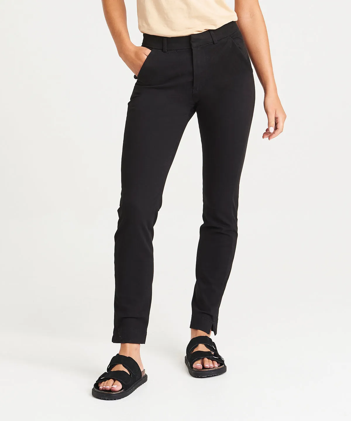 Womens Lily slim chinos | Navy