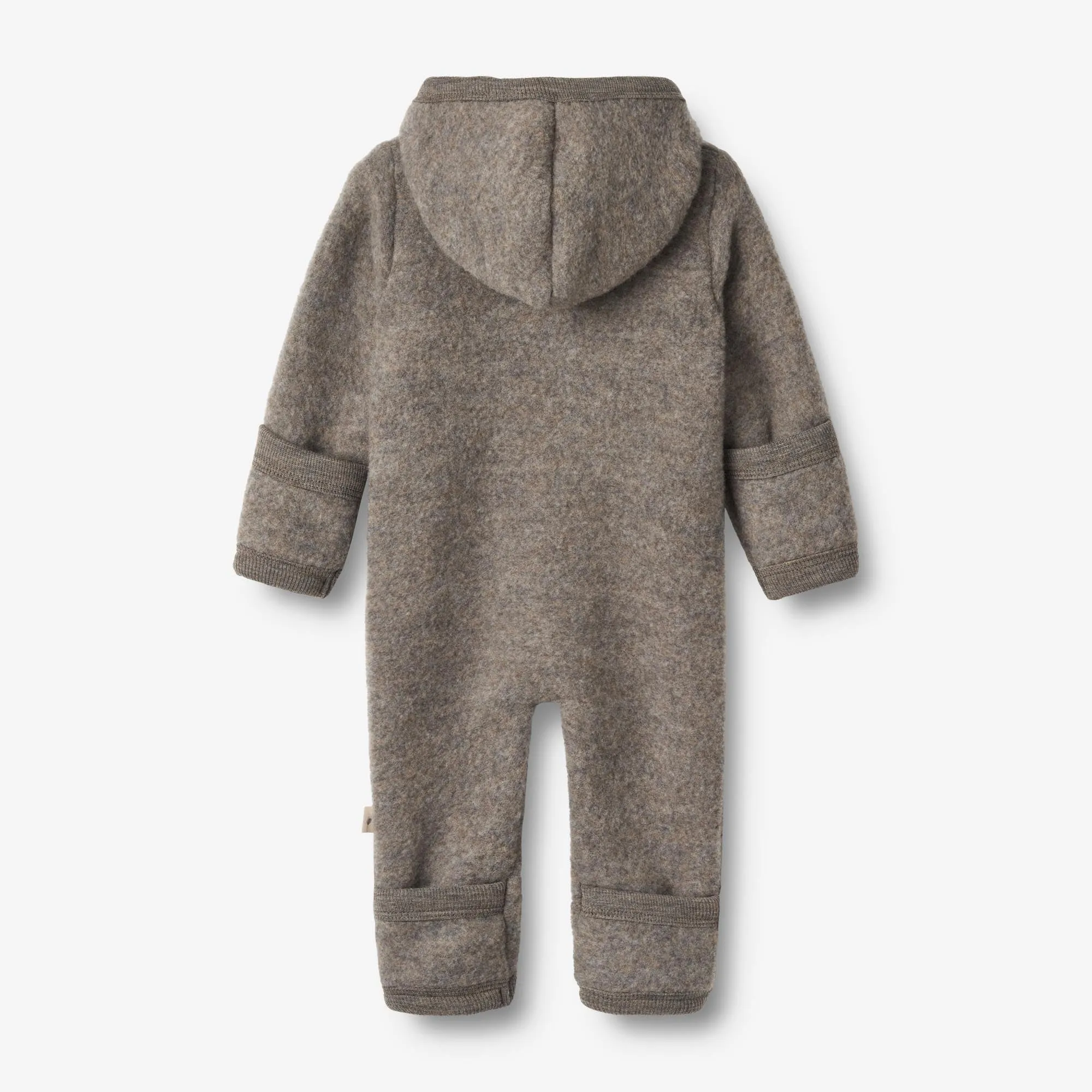 Wool Fleece Suit Ata - brown melange