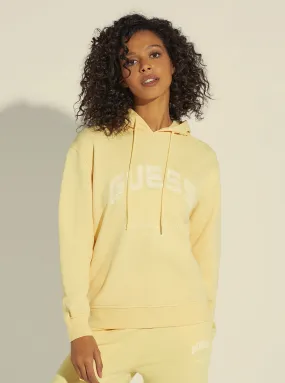 Yellow Bryony Active Logo Hoodie Jumper